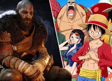 One Piece: Ngỡ ngàng với tạo hình vua Harald ở Elbaf giống hệt Chiến thần của God of War
