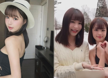 Hot girl xinh đẹp có hành động bất ngờ, rủ em gái chơi game giữa trời tuyết lạnh