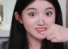 Biểu cảm gây chú ý của "tiên nữ mukbang" trước tin đồn ăn không nuốt