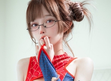 "Búp bê sống" làng streamer hun mắt fan nam với bộ ảnh cosplay người nhện phiên bản nóng bỏng có 1-0-2