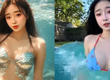 Bắt trend "tiên cá", nàng hot girl bỗng chốc nổi không ngờ, cư dân mạng đua nhau xin info