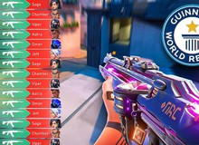 Anh em game thủ có biết kỷ lục về số mạng hạ gục trong một trận đấu VALORANT?