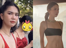 Clip gây "đỏ mặt" của Ngọc Trinh với bikini bé xíu, body hậu giảm cân thế nào?
