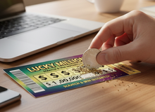 Cào vé số cho vui, cô gái trúng luôn giải độc đắc, phải nghỉ làm một ngày để bình tĩnh