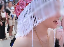 Cô gái diện đồ phản cảm đi lễ hội Mông gây tranh cãi