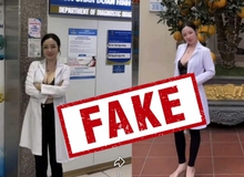 Bệnh viện Đa khoa Hà Thành lên tiếng về clip cô gái khoác blouse trắng ngoài trang phục hở hang, phản cảm
