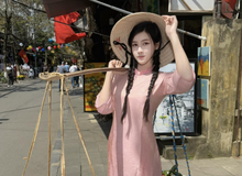 Du xuân Việt Nam, diện áo dài Tết, hot girl Thái Lan khiến CĐM thích thú, hết lời tán dương