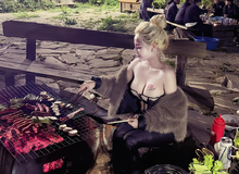 Ngồi nướng thịt, hot girl bất ngờ "viral", được vô số anh em lan truyền hình ảnh khắp MXH