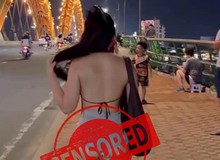 Ăn mặc phản cảm nơi công cộng, hot girl khiến người xem không khỏi "nhăn mặt"