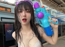 Nhan sắc gây mê của hot girl Thái Lan tại lễ hội té nước, hứng trọn combo đến "ướt nhẹp" vẫn cực kỳ quyến rũ