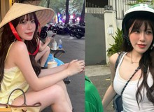 Nữ thần trượt băng nổi tiếng ngồi Grab, dạo phố ở Việt Nam đăng ảnh khắp nơi