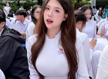Diện áo dài trắng, nữ sinh hút hơn 300K lượt xem, CĐM phong cho danh hiệu "cả trường crush"