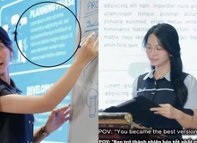 Lê Bống khoe vai trò giảng viên, nhưng cụm “Lorem Ipsum” trên slide mới là thứ gây chú ý