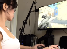Góc máy "độc" của nữ game thủ xinh đẹp, khiến người xem không thể rời mắt