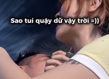 MisThy thân mật, để một nam đồng nghiệp hôn má