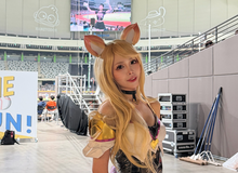 Chị gái Oner bất ngờ cosplay Ahri K/DA đầy quyến rũ