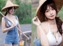 Mặc trang phục gợi cảm xuống đồng làm ruộng, hot girl mạng nhận chỉ trích nặng nề, vẫn được CĐM quan tâm đặc biệt