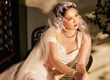 "Nữ hoàng nội y" Ngọc Trinh mặc váy cưới: "Cuối cùng mọi cố gắng rồi cũng được đền đáp"