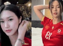 Doãn Hải My, Chu Thanh Huyền xinh đẹp đọ sắc sẵn sàng cổ vũ ĐT Việt Nam đấu Malaysia, visual "mỗi người một vẻ mười phân vẹn mười"