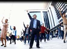 Giám đốc VTC Intecom nhảy Flash Mob cùng 500 nhân viên