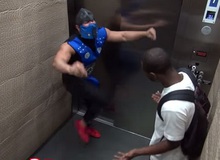 Troll người đi thang máy với Mortal Kombat