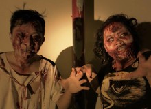CS Zombie: Camera giấu kín quay cảnh zombie siêu kinh dị dọa ma người đi đường “chết khiếp”