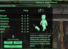 Nghiên cứu cách xây dựng nhân vật Fallout 4 ngay từ bây giờ