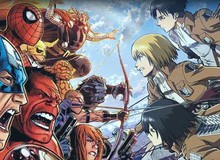 Truyện tranh Attack on Titan vs Marvel sẽ được tặng miễn phí