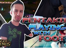 Game thủ không có tay vẫn đạt rank Kim Cương trong Liên Minh Huyền Thoại