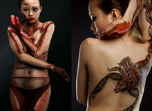 Nữ game thủ tự làm bộ ảnh body painting để dự thi sắc đẹp