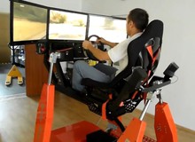 Chóng mặt với bộ ghế chơi game đua xe 3D cực đỉnh