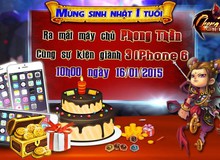 Phong Thần Dị Tướng tặng 500 VipCode cùng 3 chiếc iPhone6 mừng sinh nhật