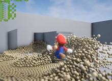 Mario thử nghiệm vật lý của Unreal Engine 4