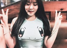 Ngắm mỹ nữ Hàn Quốc bốc lửa trong áo Pokemon