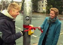 Ở Đức, nếu dừng đèn đỏ thì bạn sẽ được chơi game