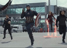 Captain America: Civil War tiết lộ cảnh Captain, Scarlet Witch cùng Falcon phối hợp chiến đấu