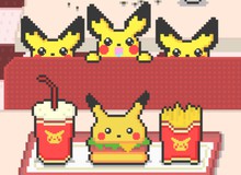 Xuất hiện quán humburger cho phép khách hàng ăn... Pokemon