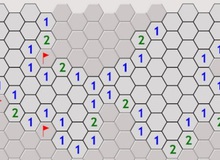Hexa Minesweeper - Dò mìn của người Việt khó hơn với tạo map tổ ong