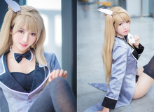 Miên man với đôi chân dài với cosplay Minami Kotori trong Love Live!