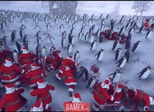 Sẽ ra sao khi 4000 ông già Noel đại chiến 11000 con chim cánh cụt