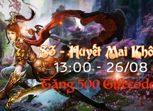 Tặng 500 Gift Code Thục Sơn Kiếm nhân dịp mở server S3 – Huyết Mai Khôi