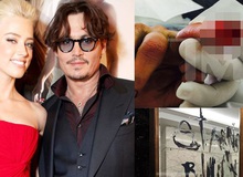 Johnny Depp cắt đứt đầu ngón tay, viết lên gương tố Amber Heard phản bội