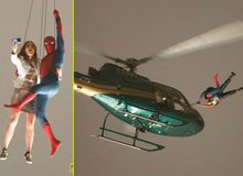 Lộ cảnh Spider-Man bế người yêu nhảy khỏi máy bay trong phim mới