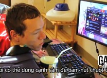 [Clip Việt hoá] Khó tin, game thủ không tay này dùng cằm và tai để khiển chuột chơi Liên Minh Huyền Thoại