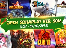 Cổng WebGame chất lượng cao SohaPlay.vn chính thức cập nhật phiên bản mới