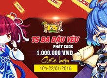 Tặng 300 Gift Code TS Ba Đậu Yêu nhân dịp mở cửa tại Việt Nam