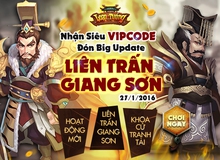 Tặng 500 Gift Code Loạn Tướng nhân dịp Big Update