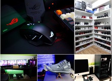 Choáng với nam game thủ có tủ giày khủng nhất Việt Nam, riêng tủ mua đã cả chục triệu đồng