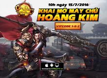 Khai mở máy chủ Hoàng Kim, nhận ngay VIPCode Hoàng Kim trong Cửu Dương Thần Công