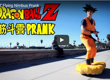 Kì lạ anh chàng cosplay Dragon Ball cưỡi Cân Đẩu Vân giữa đường phố